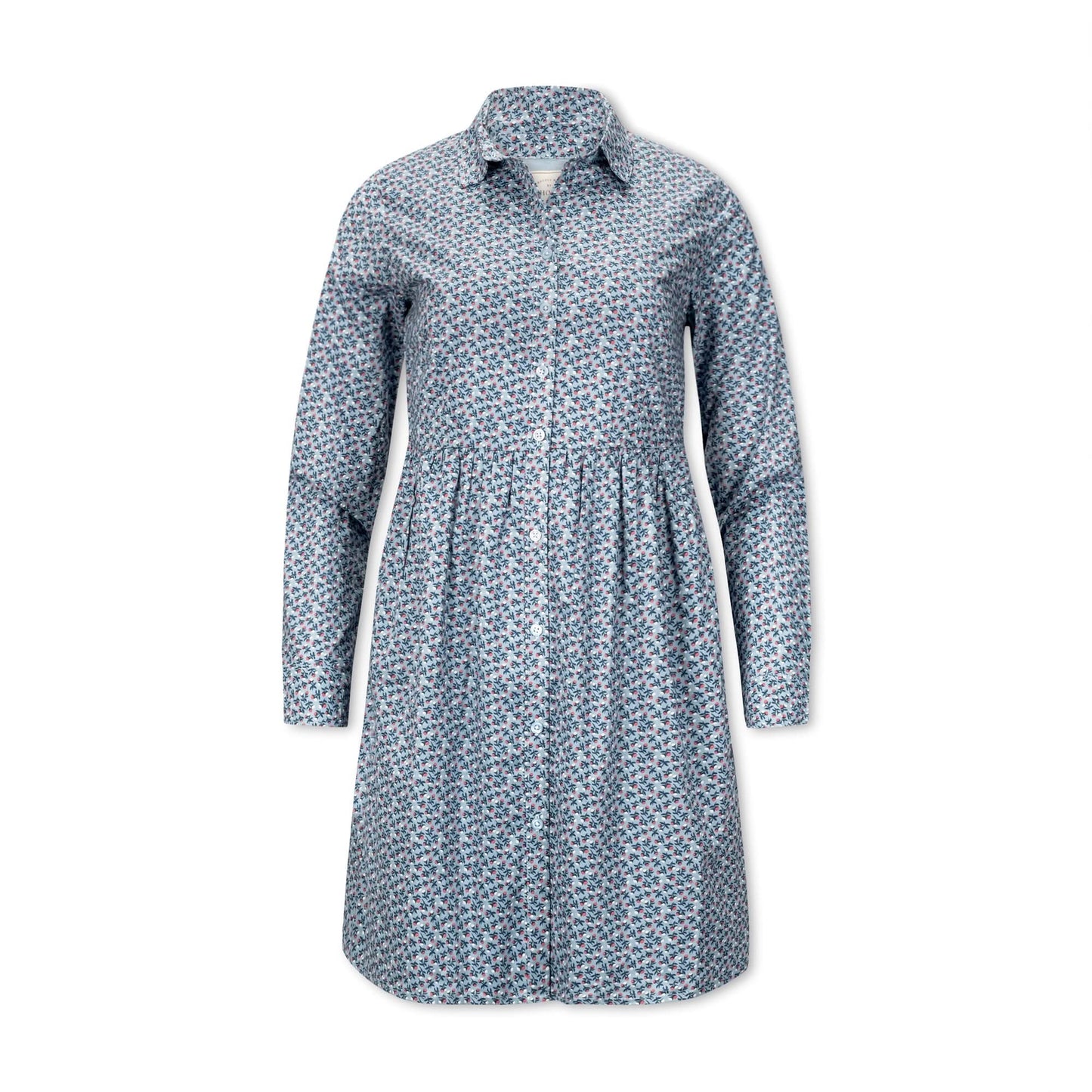 Button Front Organic Shirt Dress