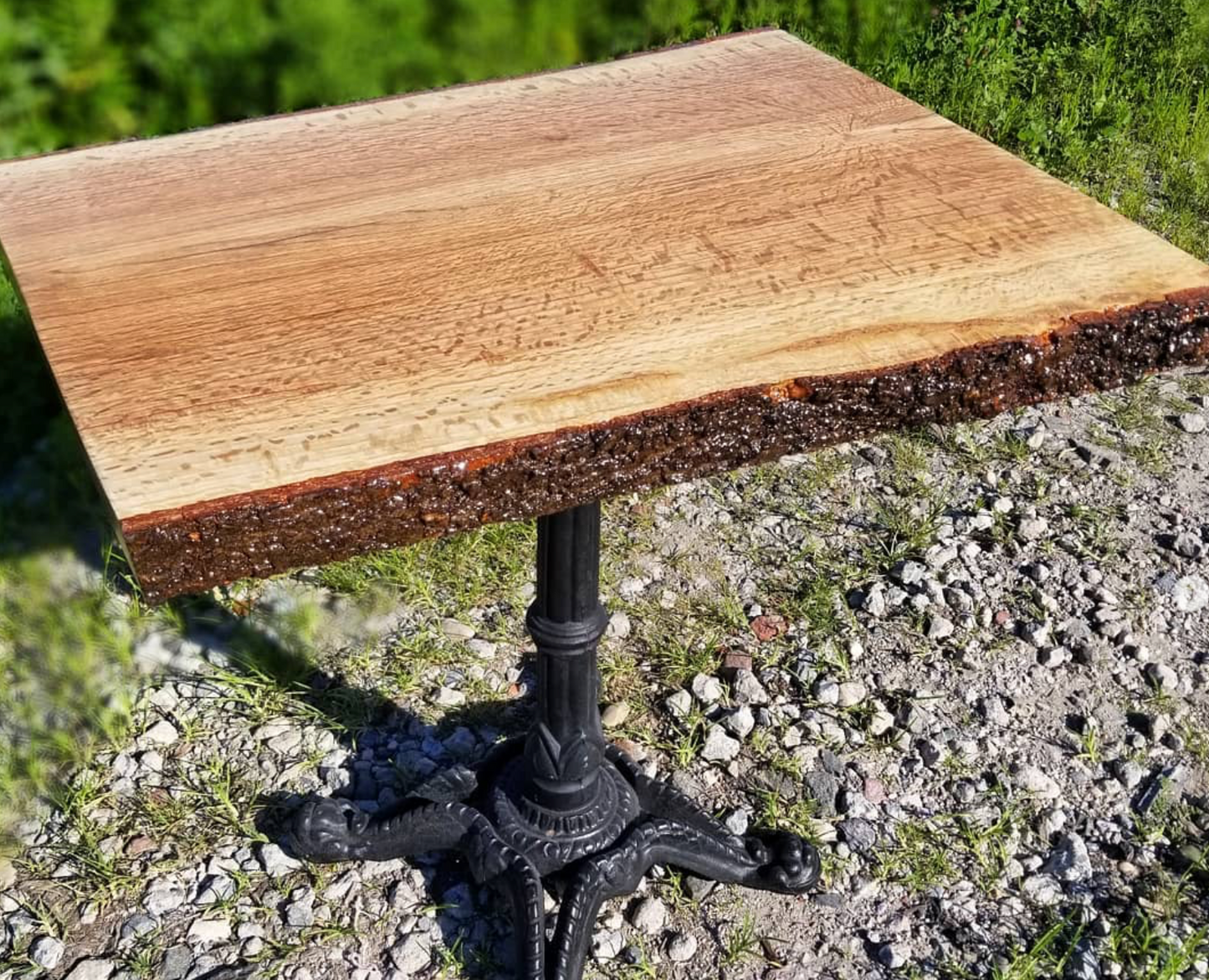 Live Edge Red Oak Bar Top