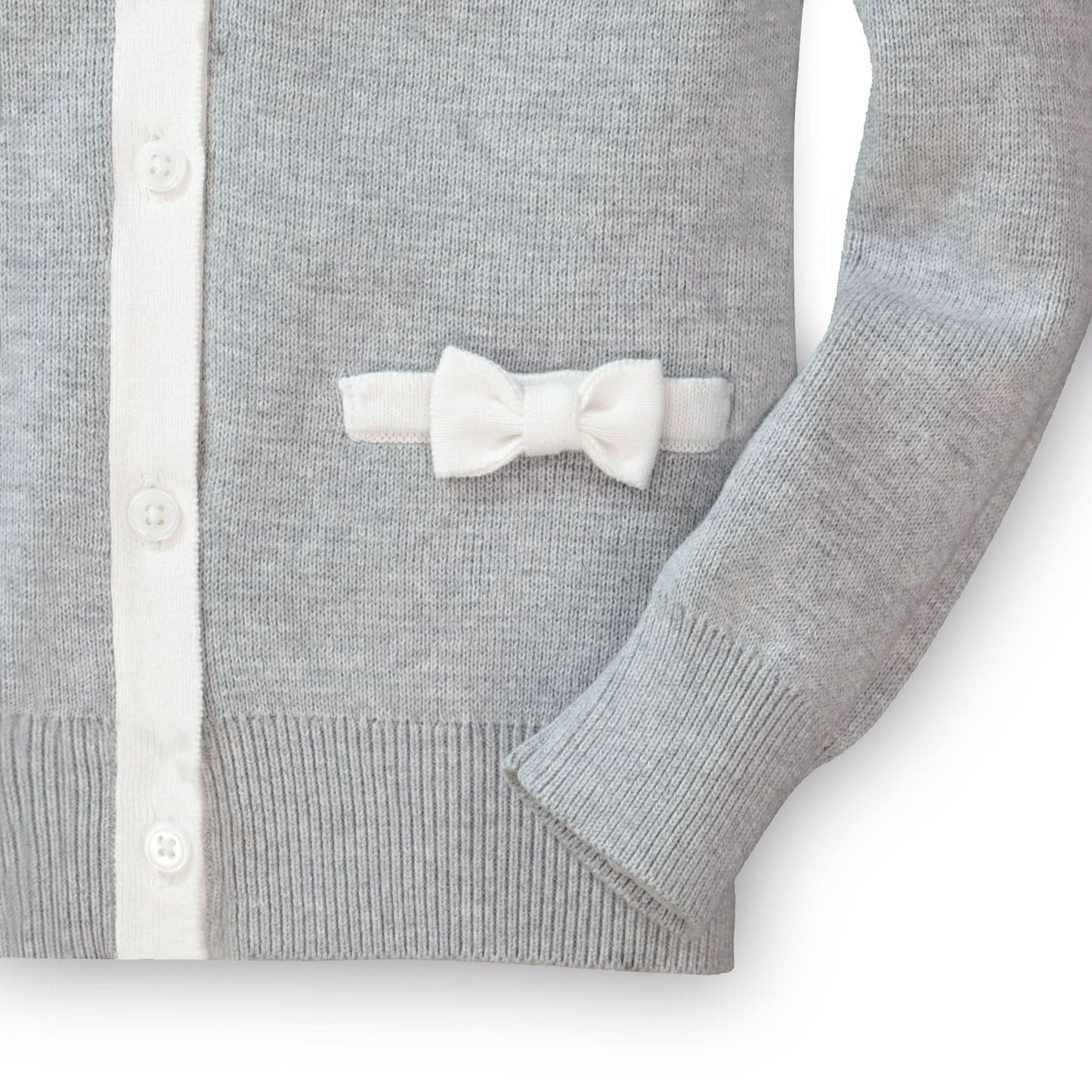 Bow Pocket Organic Cardigan - Baby
