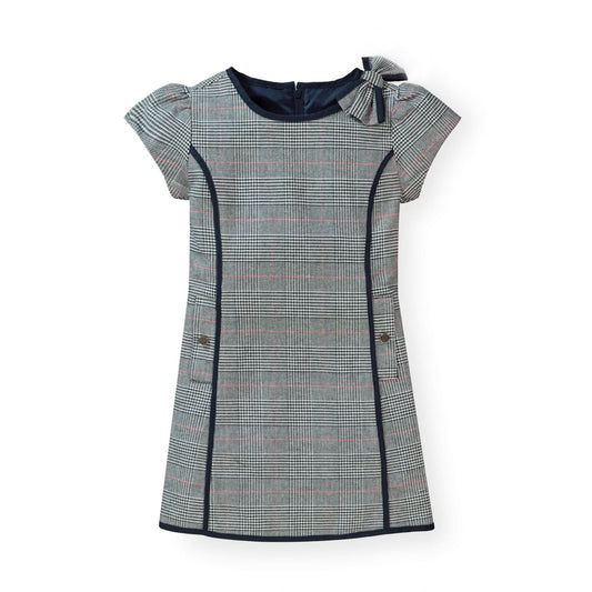Bow Shoulder A-Line Dress