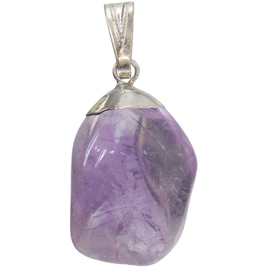 Tumbled Stone Pendant Amethyst