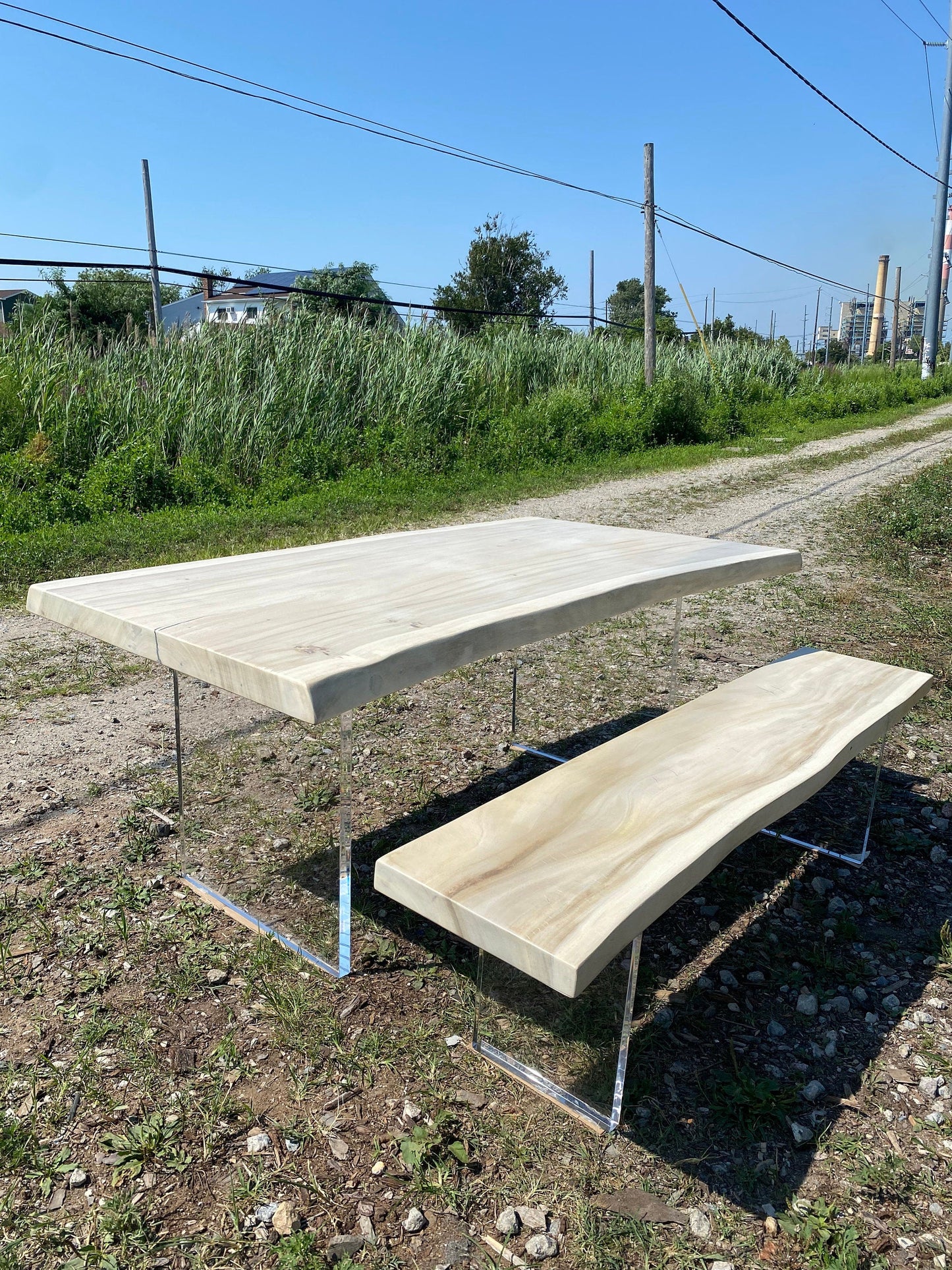 Live Edge Acacia Single Slab Table